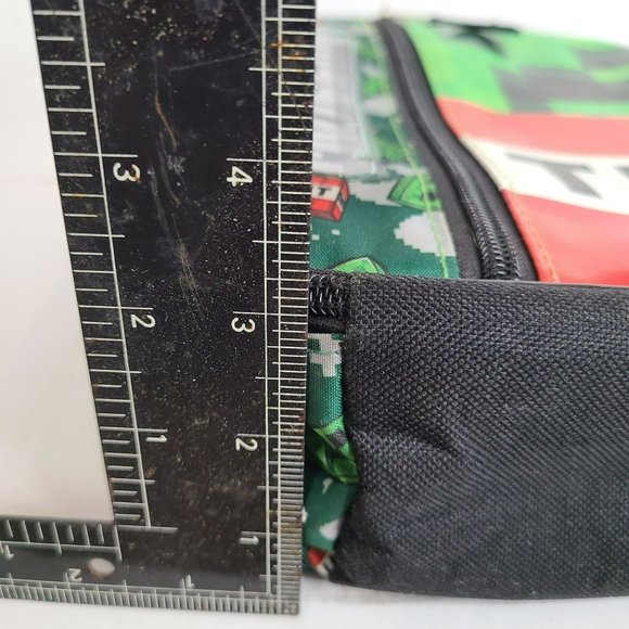 Minecraft Lunch Box Creeper TNT Boys 3 Compartment 10" Plastic Black Insulated - Picture 13 of 13